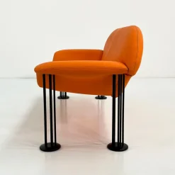 Pamono Orange Sofa by Burkhard Vogtherr for Hain & Tohme, 1980s Outlet