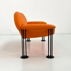Pamono Orange Sofa by Burkhard Vogtherr for Hain & Tohme, 1980s Outlet