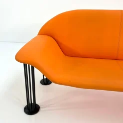 Pamono Orange Sofa by Burkhard Vogtherr for Hain & Tohme, 1980s Outlet