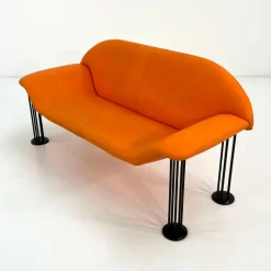 Pamono Orange Sofa by Burkhard Vogtherr for Hain & Tohme, 1980s Outlet