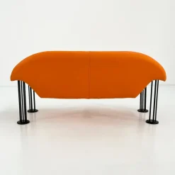 Pamono Orange Sofa by Burkhard Vogtherr for Hain & Tohme, 1980s Outlet