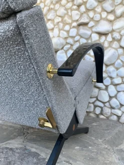 Pamono P40 Lounge Chair by Osvaldo Borsani for Tecno, Italy, 1950s New