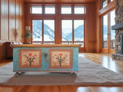 Pamono Painted Chest with Floral Motifs, 1810s Best