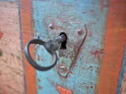 Pamono Painted Chest with Floral Motifs, 1810s Best