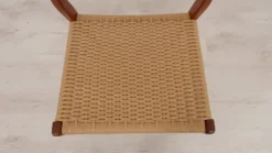Pamono Papercord & Teak Model 71 Dining Chair by Niels Otto Møller for J.L. Møllers, 1960s Best