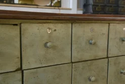 Pamono Patinated 24-Drawer Craft Cabinet, 1950s Clearance