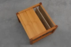 Pamono Pine and Linen Safari Series Coffee Table with Magazine Rack by Karin Möbring for Ikea, Sweden, 1970s Discount