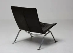Pamono PK22 Chair in Dark Brown Leather by Poul Kjærholm for Fritz Hansen, Denmark, 1997 Hot