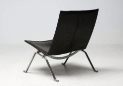 Pamono PK22 Chair in Dark Brown Leather by Poul Kjærholm for Fritz Hansen, Denmark, 1997 Hot