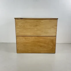 Pamono Plan Chest with Brass Cup Handles, 1930s Best