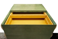 Pamono Postmodern Architectural Chest of Drawers in Natural Wood and Aniline-Stained Wood, 1980s Outlet