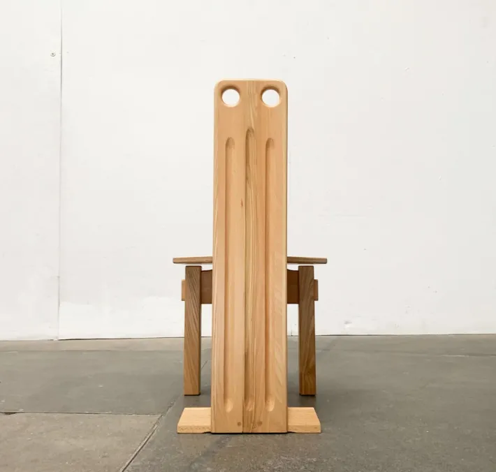 Pamono Postmodern Brutalist Wooden Children Chair, 1990s Outlet