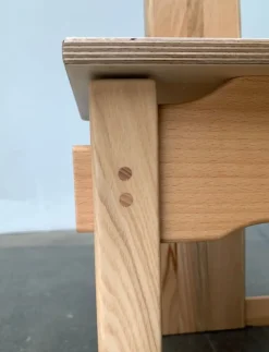 Pamono Postmodern Brutalist Wooden Children Chair, 1990s Outlet