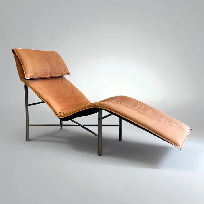 Pamono Postmodern Skye Relax Lounge Chair in Patinated Cognac-Brown Leatherby Tord Björklund for Ikea, Sweden, 1970s Outlet