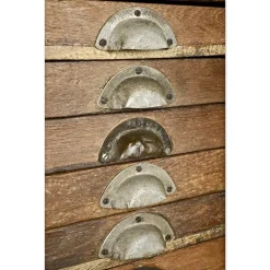 Pamono Printing Press Cabinet with 18 Drawers in Solid Wood