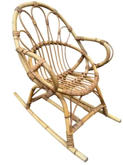 Pamono Provençal Children's Rocking Chair, France, 1950s Clearance