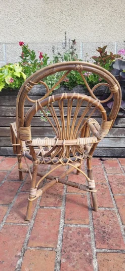 Pamono Rattan Children's Armchair, 1960s Discount