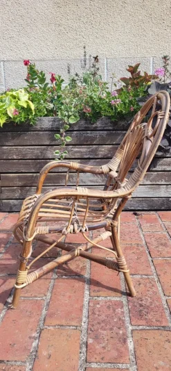 Pamono Rattan Children's Armchair, 1960s Discount