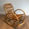 Pamono Rattan Children's Rocking Chair, 1970s Outlet