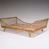 Pamono Rattan Daybed in the style of Jean Royère, 1970s New