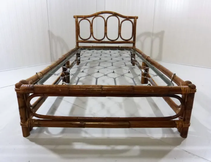 Pamono Rattan Daybed, 1970s Hot