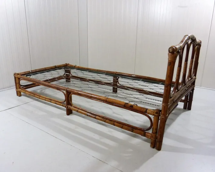 Pamono Rattan Daybed, 1970s Hot