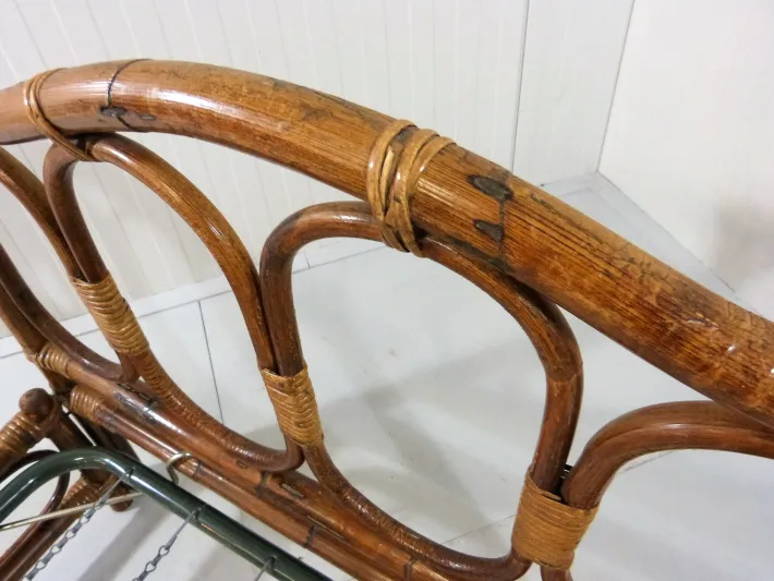 Pamono Rattan Daybed, 1970s Hot