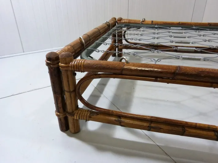 Pamono Rattan Daybed, 1970s Hot