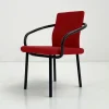 Pamono Red Mandarin Chair by Ettore Sottsass for Knoll, 1980s Sale