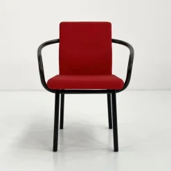 Pamono Red Mandarin Chair by Ettore Sottsass for Knoll, 1980s Sale