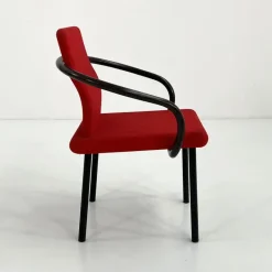 Pamono Red Mandarin Chair by Ettore Sottsass for Knoll, 1980s Sale