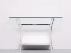 Pamono Regency Console Table and Mirror in Chrome, 1970s, Set of 2 Best