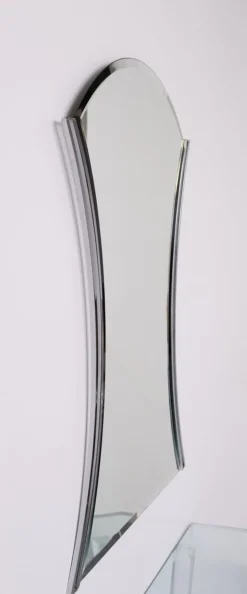 Pamono Regency Console Table and Mirror in Chrome, 1970s, Set of 2 Best