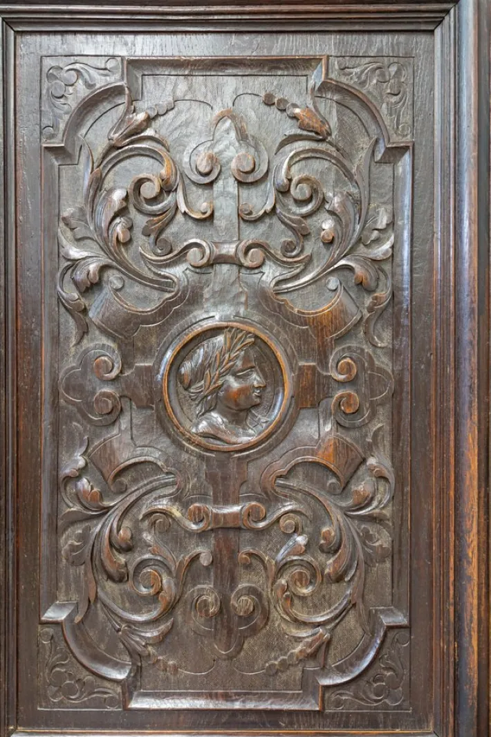 Pamono Renaissance Revival Oak 2-Part Buffet Cabinet, France, Mid-19th Century New