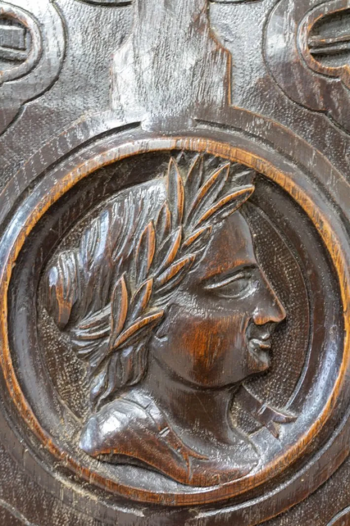 Pamono Renaissance Revival Oak 2-Part Buffet Cabinet, France, Mid-19th Century New