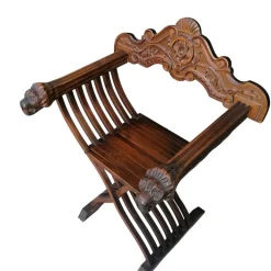Pamono Renaissance-Style Folding Savonarola Chair, 1950s Outlet