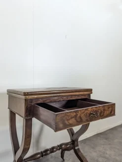 Pamono Restoration Game Table in Flamed Mahogany Sale