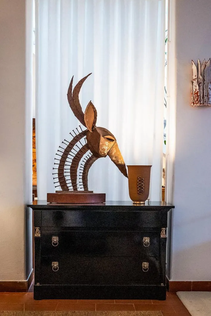 Pamono Return of Egypt Lacquered Chest of Drawers, 19th Century Hot