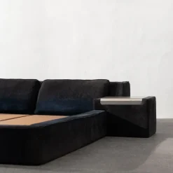 Pamono Roche Bobois Suede Bed Frame, 1970s Outlet