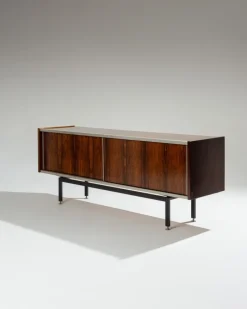 Pamono Rosewood and Metal Sideboard by Georges Frydman, 1960s Hot