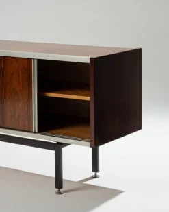 Pamono Rosewood and Metal Sideboard by Georges Frydman, 1960s Hot