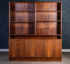 Pamono Rosewood Wall Unit by Erling Torvits, 1960s Best