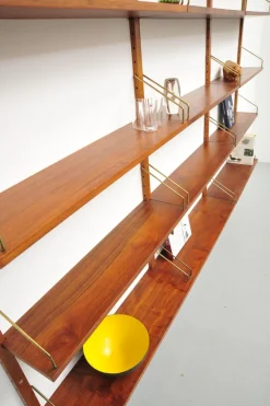 Pamono Royal System Teak Wall Shelf by Poul Cadovius for Cado, 1950s Hot