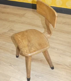 Pamono Rustic Children's Chair in Wood, 1960s Outlet