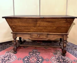 Pamono Rustic Louis XIII Style Oak Kneading Trough New