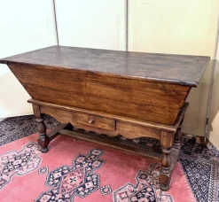 Pamono Rustic Louis XIII Style Oak Kneading Trough New