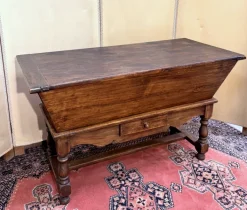 Pamono Rustic Louis XIII Style Oak Kneading Trough New