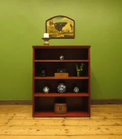 Pamono Rustic Red Pine Shelf Unit, 1890s Online