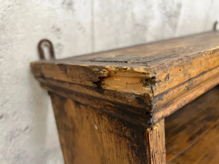 Pamono Rustic Wall Mounted Wooden Shelves, 1930s Best