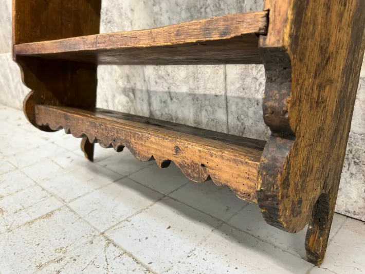 Pamono Rustic Wall Mounted Wooden Shelves, 1930s Best